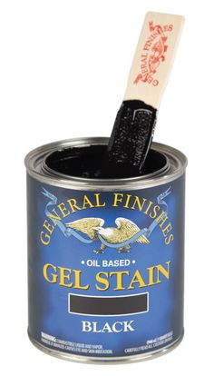 Black Gel Stain General Finishes General Finish Gel Stain Cabinets, Gray Gel Stain Over Maple Cabinets, Gel Stain Over Painted Cabinets, Black Gel Stain, General Finishes Gel Stain, Java Gel Stains, Java Gel, Paint Couture, Natural Bristle Brush