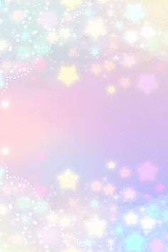 a pastel background with stars and sparkles