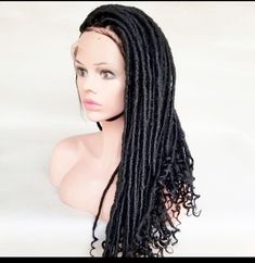 Faux locs braid wigs are uniquely and neatly made to perfection. We are committed to using quality and long-lasting materials. Our braids are handmade by persons and NOT sewn in along the tracks. Features *Full lace faux locs which allows you to style the hair the way you want it. *Unique and durable *It is a glueless wig * It's a glueless wig *Colour customization available Faux Locs Wig, Braid Wigs, Senegalese Twist Braids, Chunky Braids, Faux Locks, Boho Locs, Ombre Braid, Hand Fans For Wedding, Short Box Braids