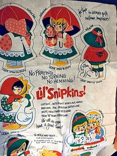 an old advertisement for little's shrinkins on a piece of paper with children in it