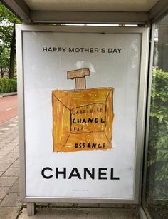 a sign that says happy mother's day to chanel