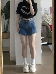 Chuppy Girl Outfit, Chubby Fashion Outfits Korean, Casual Day Outfits, Easy Trendy Outfits, Asian Outfits, Summer Fashion Outfits, Kawaii Clothes