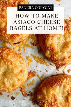 how to make asiago cheese bagels at home