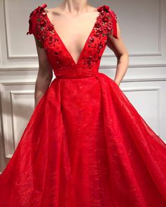 Gown - Teuta Matoshi Duriqi Teuta Matoshi Dresses, Teuta Matoshi, Quince Dress, Ball Gown Dresses, Dress Shapes, Tulle Fabric, Red Outfit, Wedding Dress Styles, Dream Dress