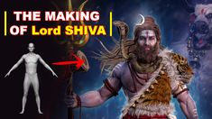 the making of lord shiva is shown with an arrow pointing to it's head