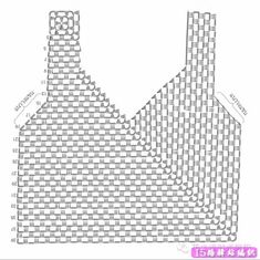 a drawing of a house made out of rows of small squares and numbers on it