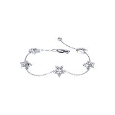 Wear your luck on your wrist with the Lucky Star Bracelet. Crafted in 925 Sterling Silver, this bracelet features 100% natural, genuine diamonds. 0.18 carats of diamonds are used in individual plate prong & collet prong settings. The bracelet is 7" long, but is also offered in Small, Medium & Large sizes. The star motif is 9.1mm in length and 8.6mm in width.This bracelet is beautifully presented with the inspirational poem 'Dreamer' written by the LMJ founder & CEO.*Note: This piece Silver Diamond Bracelet, Star Motif, Star Bracelet, Lucky Star, Yellow Diamond, Silver Diamonds, Silver Bracelets, Womens Jewelry Bracelets, Diamond Bracelet