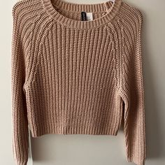 H&M Pink Knit Sweater. Never Worn, Good Condition. #New #Neverworn #Sale H&m Knit Long Sleeve Sweater, H&m Long Sleeve Knit Sweater, H&m Textured Knit Sweater For Fall, H&m Textured Knit Tops For Fall, Cozy Knitted H&m Sweater, H&m Long Sleeve Chunky Knit Sweater, H&m Casual Chunky Knit Sweater, H&m Knitted Sweater, Casual H&m Chunky Knit Sweater