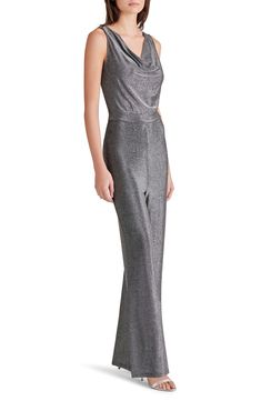 Channel your inner '70s disco diva in this party-ready jumpsuit that's cut with full-length wide legs from shimmering fabric. 29" inseam (size Small) Pull-on style Cowl neck Sleeveless 81% nylon, 16% Lurex® metallic fibers, 3% elastane Machine wash, tumble dry Imported Disco Diva, 70s Disco, How To Make Shoes, Wide Legs, Fine Jewelry Gift, Short Rompers, Wide Leg Jumpsuit, Dress Romper