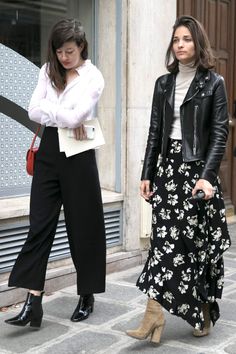 Street Style Skirt, Street Style 2017, Maxi Rok, Dresses Casual Winter, Dress Winter, Paris Fashion Week Street Style, Winter Mode