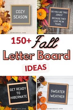 fall letter board ideas that are easy to make and great for any type of decoration