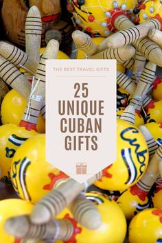 25 Unqiue Cuban gifts with an image of samba balls from Cuba Best Travel Gifts, American Gifts, Stop Talking, Vibrant Art, Latin American, Travel Gifts, Cigars