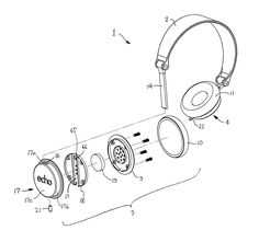 the headphones are shown in this drawing