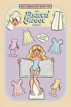 Sabrina Carpenter Outfits, Sweet Paper, New Paper, Instagram Help, Polly Pocket, Working Late, Room Posters, Paper Doll, Cute Doodles