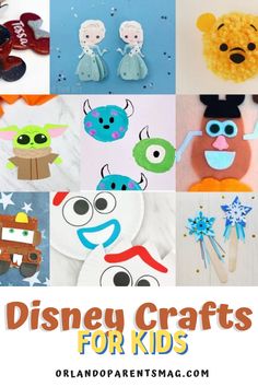 disney crafts for kids with the title overlay