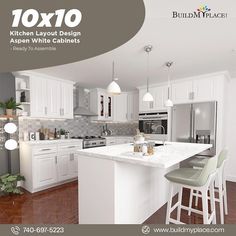 10x10 Kitchen Layouts 10x10 Kitchen Layout, Kitchen Layout Design, Kitchen Countertop Ideas, 10x10 Kitchen, Kitchen Layouts With Island, Simple Kitchen Remodel, Plywood Interior, Countertop Ideas, L Shaped Kitchen