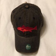 Men’s New Legacy Brand Marsh And Field Clothing Outfitters Adjustable Hat. Embroidered Front Trout Logo, Marsh And Field Logo Over Rear Arch, And Adjustable Snapback, Has Never Been Worn Casual Brown Hats For Fishing, Casual Baseball Cap For Fishing, Casual Flat Bill Baseball Cap For Fishing, Brown Fishing Cap, Casual Curved Brim Trucker Hat For Fishing, Casual Snapback Trucker Hat For Fishing, Casual Short Brim Trucker Hat For Fishing, Casual Brown Trucker Hat For Fishing, Casual Short Brim Baseball Cap For Fishing