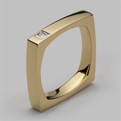 Luxury Minimalist Ring With Rectangular Stone, Luxury Modern Rectangular Rings, Luxury Modernist Rectangular Rings, Unique Luxury Jewelry With Rectangular Stone, Squarenature Inspired Wedding Ring With Band, Luxury Rings With Stones For Gift, Luxury Modern Rings, Luxury Modern Geometric Rings, Square Rings Unique