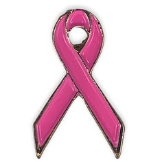 Breast Cancer Awareness Pin - This pink ribbon pin is one of the most recognized symbols in the world. We've sold literally millions of these pins to breast cancer supporters around the world. Each pin comes with military clutch back and is individually polybagged. Approx size 1" x 5/8" Proudly Made in USA Ribbon Pin, Awareness Jewelry, Lapel Brooch, Backpack Pins, Pink Enamel, Cheap Jewelry, Coin Pendant, Gift Accessories, Pink Ribbon