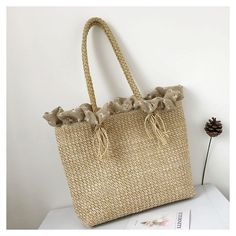 Free U.S. shipping. Style:  , color:Beige, suite for season：Summer, Autumn ，Anniversary, Date, Going out, Honeymoon, Material Straw, Beige Summer Straw Tote Bag Ruffle Beach Bags Elegant Beige Beach Bag, Elegant Beige Beach Bag For Summer, Elegant Summer Beach Bag In Natural Color, Elegant Summer Beach Bags, Elegant Summer Beach Bag For Travel, Summer Beige Straw Bag For Day Out, Elegant Summer Beach Shoulder Bag, Elegant White Beach Bag, Elegant Shoulder Bag For Summer Beach