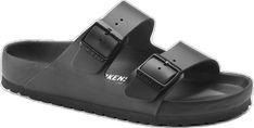 Classic Black Open Toe Footbed Sandals, Classic Black Double Strap Sandals, Black Leather Double Strap Slides, Classic Black Footbed Sandals With Buckle Closure, Elegant Black Slide Sandals, Classic Black Sandals With Buckle Closure, Classic Black Sandals With Adjustable Strap, Classic Black Footbed Sandals For Beach, Classic Black Footbed Sandals With Leather Footbed