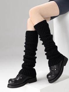 Add a cozy and fashionable touch to your daily outfits with our 70cm Daily Knit Leg Warmers, available in five versatile colors. Trendy Black Cotton Leg Warmers, Black Cotton Casual Leg Warmers, Trendy Black Leg Warmers For Fall, Casual Cotton Leg Warmers For Spring, Casual Black Cotton Leg Warmers, Solid Cotton Leg Warmers For Fall, Black Knitted Leg Warmers For Fall, Black Cotton Leg Warmers For Fall, Trendy Black Ribbed Leg Warmers