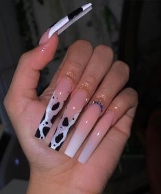 Cow Nails, Drip Nails, Glow Nails, Classy Acrylic Nails, Exotic Nails, Long Acrylic Nails Coffin, Acrylic Nails Coffin Pink, Long Square Acrylic Nails, Square Acrylic Nails