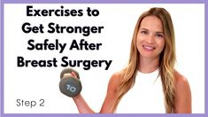 Breast surgery can come in various forms: Mastectomy, Lumpectomy, or Reconstruction, etc. Exercise after cancer treatment or exercise after breast cancer sur... Exercise After Mastectomy, Mastectomy Exercises, Mastectomy Reconstruction, Healthy Movement, Mastectomy Recovery, Rehab Exercises, Lymph Glands, Drainage Massage, Band Exercises