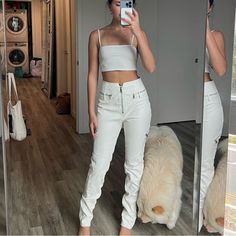 Tigermist White Leather Pants White Leather Pants, Tiger Mist, Pants Color, White Leather, Mist, Pant Jumpsuit, Leather Pants, Color White, Pants For Women