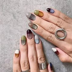 Cateye Nailart, Nails And Rings, Grunge Nails, Fire Nails, Dream Nails, Chic Nails