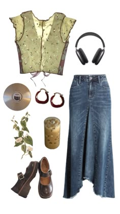 Skirt Aesthetic Outfit, Maxi Skirt Aesthetic, 70s Inspired Outfits, Skirt Aesthetic, Earthy Outfits, Aesthetic Outfit, To Night, Classic Silhouette, Cute Casual Outfits