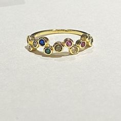 18ct Gold Rainbow Stacking Ring, Stackable Ring, Gold Rings on 925 Sterling Silver Occasion Ring Zircon Rainbow Stack Multicoloured - Etsy Unique Multicolor Diamond Rings, Gold Multi-stone Stackable Rings, Gold Stackable Multi-stone Round Cut Rings, Gold Stackable Rings With Multi-stone Round Cut, Multicolor Cubic Zirconia Diamond Ring For Anniversary, Multicolor Sapphire Ring With Diamonds As Gift, Rainbow Gemstone Stackable Rings For Anniversary, Rainbow 14k Gold Round Rings, Multicolor Hallmarked Sapphire Ring For Anniversary