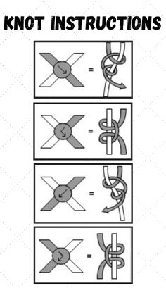 instructions for knoting with scissors