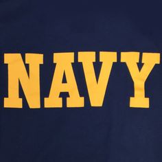 "Show your Navy pride with a comfy new Navy T-shirt! 100% cotton Screen printer design on front Designed and printed in the USA Printer Design, Screen Printer, U S Navy, Navy Gold, Atari Logo, Front Design, Exclusive Designs, Take A, Printer