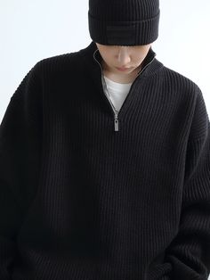 Experience effortless style with our Oversized Half Zip Collar Knit Sweater, the epitome of casual sophistication.
Crafted from a premium blend of 60% cotton and 40% acrylic, this sweater features a distinctive half-zip high collar and a relaxed, oversized fit that ensures comfort without compromising on style. Its subtle texture adds character, while the quality material provides both softness and durability.
Perfect for layering, this sweater can take you from a laid-back weekend brunch to an Sweater Zipper, Zip Collar, Urban Looks, Boys Sweaters, Collar Sweater, Urban Wear, Tailored Pants, Fashion Mode, Zip Sweater