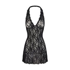 Outfit Soirée, Halter Too, Outfits Jewelry, Fashion Souls, Fancy Fits, Too Hot To Handle, Form Fitting Dress, Halter Mini Dress, Black Lace Dress