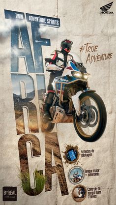 a poster advertising a motorcycle adventure event