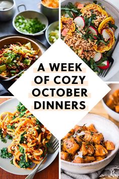 the week of cozy october dinners