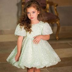 Indulge in elegance with DreamyVow's Luxury Shiny Sage Girl Dress. With a delicate bow and princess design, your little one will shine at any wedding, birthday party, or communion. Made with high quality materials, this dress will make your child feel like a true princess on their special day. Princess Style Baptism Dress With Bow For Formal Occasions, Princess Baptism Dress With Bow, Spring Princess First Communion Dress, Princess Style Spring First Communion Dress, Tulle Baptism Dress With Bow For Pageant, Tulle Baptism Dress With Bow, Elegant Princess Dress For Baptism, Princess Style Baptism Dress With Bow, Elegant Baptism Dress With Bow For Party