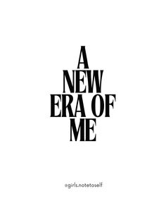 a new era of me logo with the words'a new era of me '