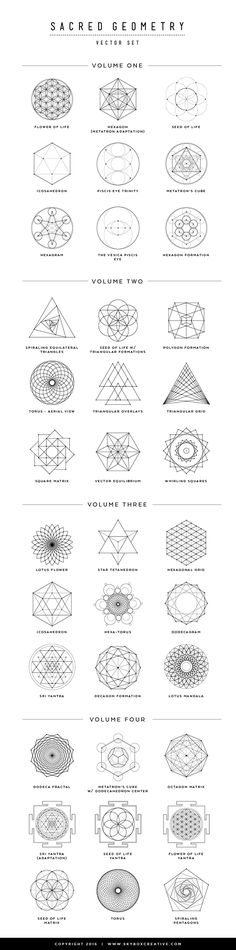 an info sheet showing different types of lines and shapes