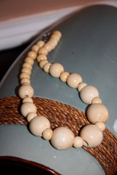 "Large chunky wooden necklace made of light wood beads in varying sizes. The larger wooden beads are about 1\" in diameter. The length is adjustable, from 17 to 20 inches. Want to see it in dark chestnut? https://www.etsy.com/listing/110032423/large-wood-beads-necklace-chunky-wooden?ref=shop_home_active_3 Also available in natural: https://www.etsy.com/listing/179313600/large-wood-beads-necklace-chunky-wooden?ref=shop_home_active_1 Visit my shop for more necklaces: http://www.etsy.com/shop/squee Earring Hanger, Necklace Wood, Wooden Bead Necklaces, Big Necklace, Natural Jewelry, Wood Bead Necklace, Wooden Necklace, Necklace Chunky, Earring Holder