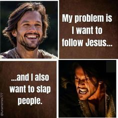 two pictures with one saying, and the other saying that someone is not happy about jesus