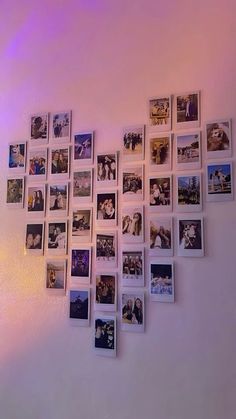 #homedecor #roomdecor #roominspo #roomidea How To Style Polaroids On Wall, Room Polaroid Ideas, Cute Ways To Hang Polaroids, Polaroid Heart Template, Polaroid Picture Wall Ideas Room Decor, Room Ideas Aesthetic Picture Wall, Heart Out Of Polaroid Pictures, Picture Wall Polaroid, Polaroid Display Ideas Creative