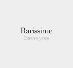 the words rarissme extremely rare are written in black on a white background