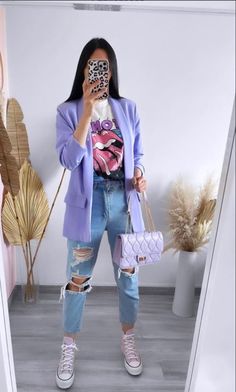 Purple Blazer, Fashion Fails, Blazer Outfit, Clothing Trends, Outfit Trends, Casual Chic Outfit, Fashion Mistakes, Blazer Outfits