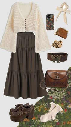 Feminine Clothes, Cottagecore Outfit, 2024 Aesthetic, Teacher Clothes, Modesty Outfits, Teen Outfits, Boho Clothes