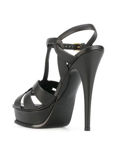 Step into the world of elegance and timeless style with these stunning black heels. Crafted from high-quality calf skin and designed to make a statement, these shoes are anything but ordinary. They're perfect for the fashion-forward individual who appreciates comfort as much as refined aesthetics. Size: 37 for an accurate fit. Color: Nero (1000) for a sleek, versatile look. Composed of calf skin for a luxurious feel and long-lasting wear. Black Stiletto Heels, Black Stilettos, Saint Laurent Paris, Stiletto Sandals, High Heels Stilettos, Sneaker Heels, Emilio Pucci, Designer Heels, Leather Pumps