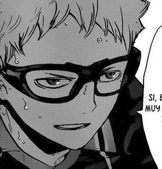 Tsukishima Manga, Watch Haikyuu, Haikyuu Tsukishima, Tsukishima Kei, Manga Icons