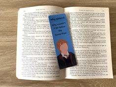 a bookmark with the words harry potter on it